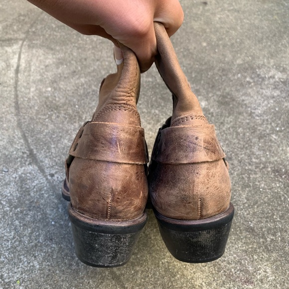 Brown Leather Cowboy Boots - Picture 8 of 8